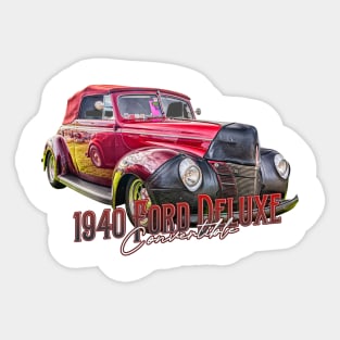 1940 Ford Deluxe Convertible Sticker